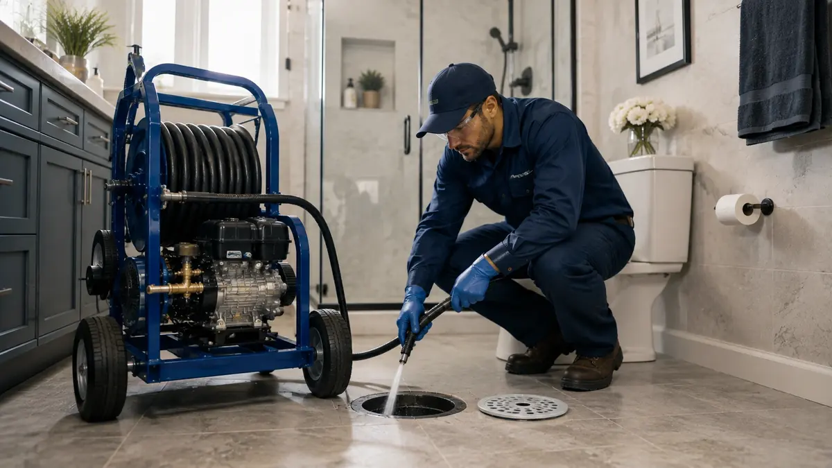 Bathroom Drain Hydro Jetting in San Bruno