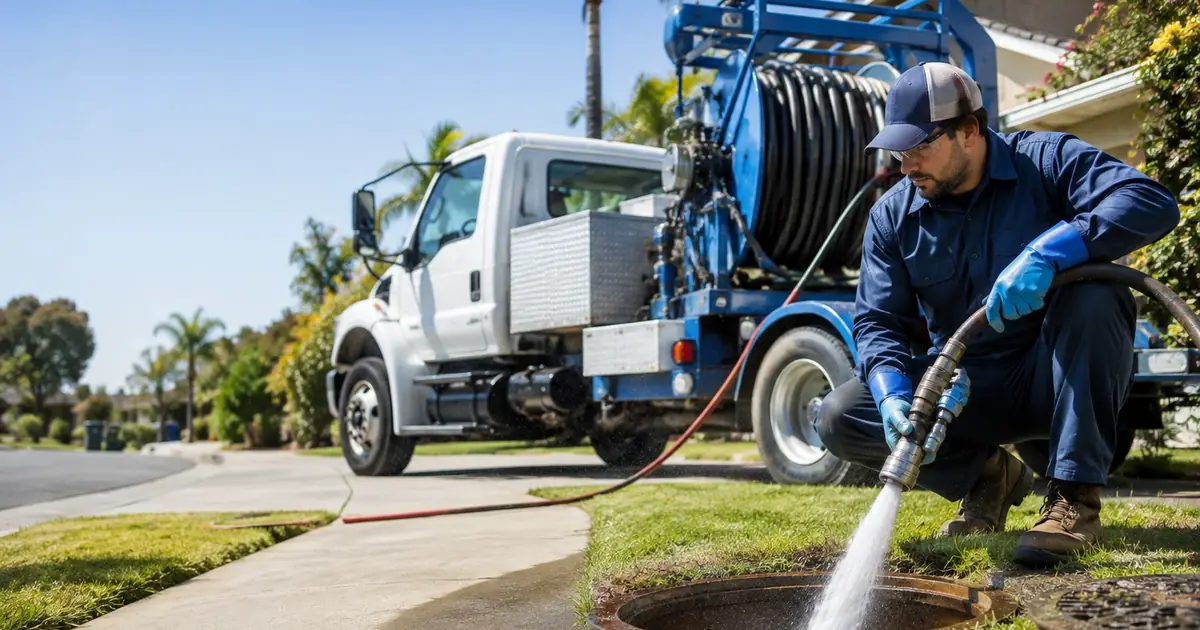 Hydro jet sewer cleaning San Bruno